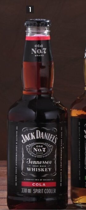 Jack Daniel's and Cola RTD Premix 4 x 330ml offer at Makro’s liquor