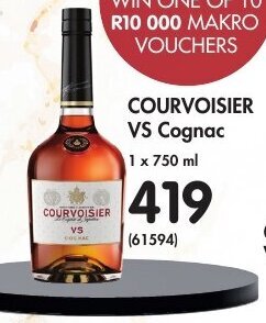 Makro’s liquor Courvoisier VS Cognac 750ml offer