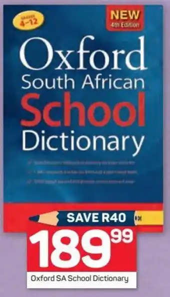 Pick n Pay Oxford South African School Dictionary offer