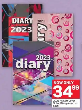 Pick n Pay 2023 A5 Soft Cover School Diary Assorted offer