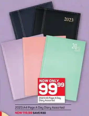 Pick n Pay 2023 A4 Page a Day Diary Assorted offer