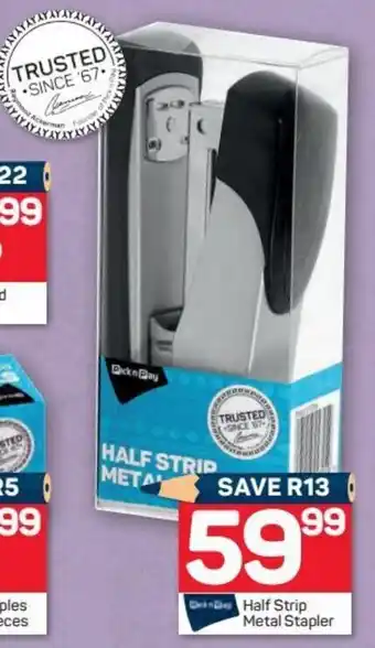 Pick n Pay Pick n Pay Half Strip Metal Stapler offer