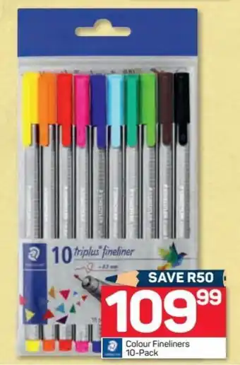 Pick n Pay Staedtler Colour Fineliners 10-pack offer