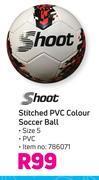 Game Shoot stitched pvc colour soccer ball offer