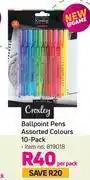 Game Croxley ballpoint pens (assorted colours)-10 per pack offer