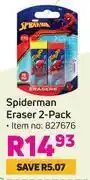 Game Spiderman 2-pack eraser 827676 offer