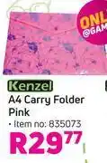 Game Kenzel a4 carry folder (pink) 835073 offer