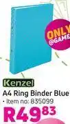 Game Kenzel a4 ring binder (blue) 835099 offer