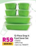 Game 12 piece snap it food saver set offer