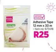 Game Simple choice adhesive tape 12mm x 30m offer
