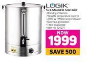 Game Logik 50l stainless steel urn offer