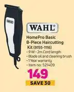 Game Wahl home pro basic 8 piece haircutting kit 9155-1116 offer