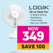 Game Logik 30cm desk fan offer