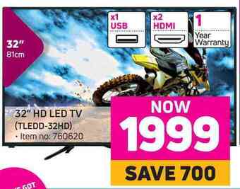 Game Telefunken 32" (81cm) hd led tv (tledd-32hd) offer