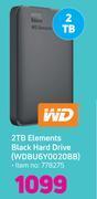 Game Wd 2tb elements black hard drive wdbu6y0020bb offer