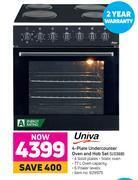 Game Univa 4 plate undercounter oven & hob set u336b offer