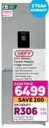 Game Defy 323ltr bottom freezer metallic fridge dac627 offer