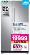 Game Samsung 535ltr side-by-side fridge rss4n3a13s8 offer