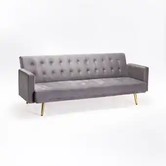 Decofurn Mac velvet sleeper couch - gold leg offer