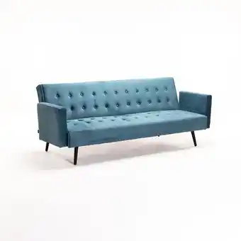 Decofurn Mac velvet sleeper couch - black leg offer