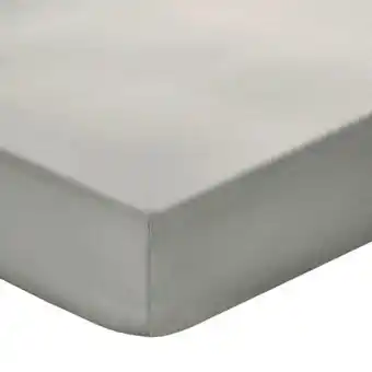 Whitehouse 200 thread count 100% cotton light grey fitted sheet offer
