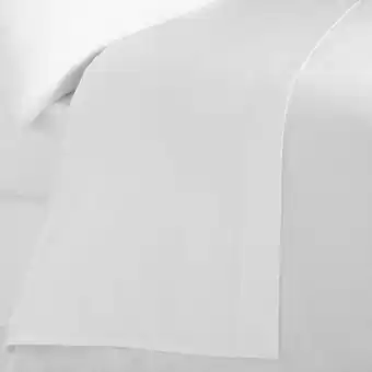 200 thread count cotton rich percale white flat sheet