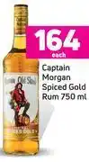 Game Captain morgan spiced gold rum-750ml offer