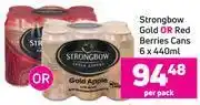 Game Stronbow gold or red berries cans-6 x 440ml per pack offer