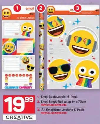 Pick n Pay Creative Emoji Book Labels 16-Pack offer