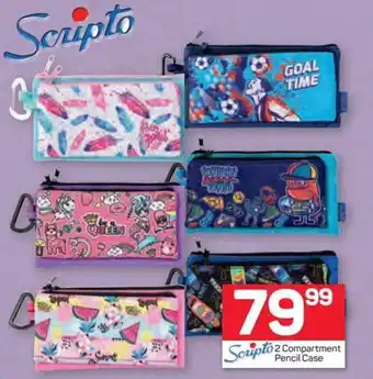 Pick n Pay Scripto 2 Compartment Pencil Case offer