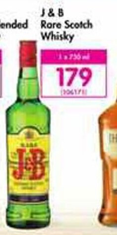 Makro J & B Rare Scotch Whisky 750ml offer