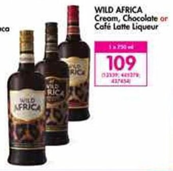 Wild Africa Cream, Chocolate or Café Latte Liqueur 750ml