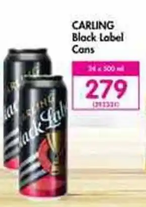 Makro Carling Black Label Cans 24 x 500ml offer