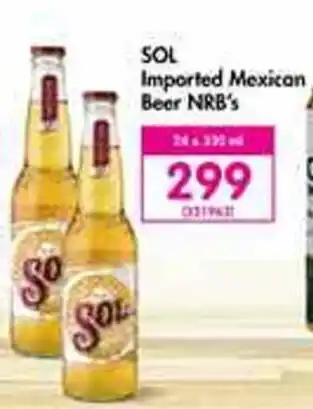 Makro SOL Imported Mexican Beer NRBs 24 x 330ml offer