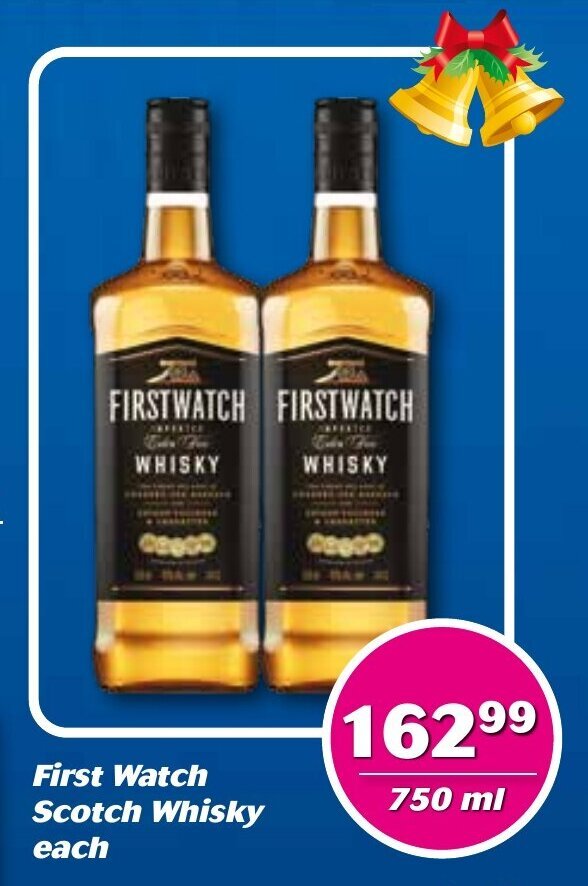 Firstwatch Scotch Whisky 750ml offer at Cambridge Liquor
