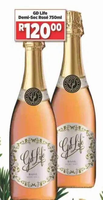 Gd Life Demi-Sec Rosé 750ml