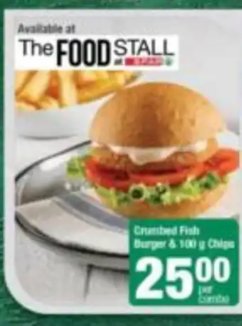 Spar Crumbed Fish Burger & 100g Chips offer