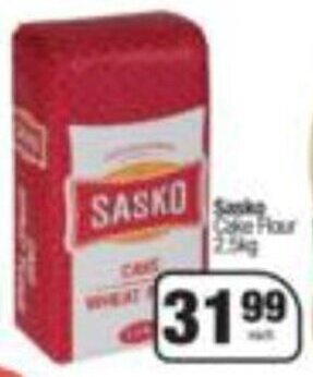 Spar Sasko Cake Flour 2.5kg offer