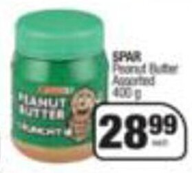Spar Spar Peanut Butter assorted 400g offer