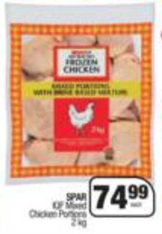Spar Spar IQF Mixed Chicken Portions 2kg offer