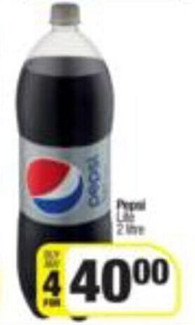 Pepsi Lite 4 x 2 litre offer at Spar