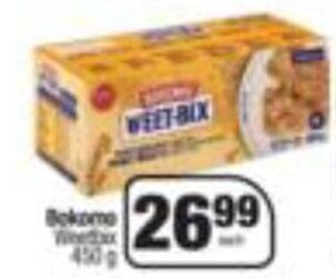 Spar Bokomo Weet-Bix 450g offer