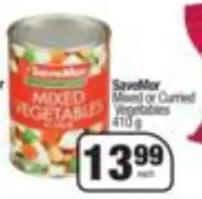 Spar SaveMor Mixed or Curried Vegetables 410g offer