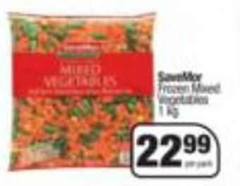 Spar SaveMor Frozen Mixed Vegetables 1kg offer
