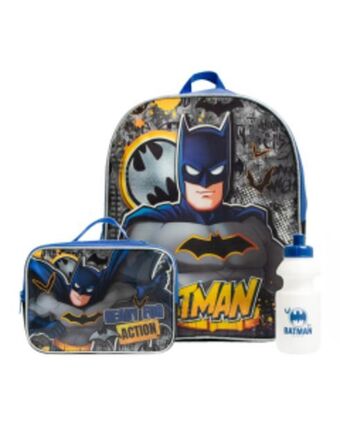 Batman 3 piece school combo set