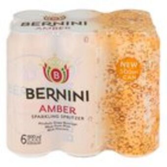 Pick n Pay Liquor Bernini amber cans 500ml x 6 offer