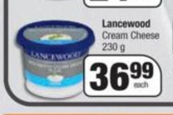 Spar Lancewood cream cheese offer