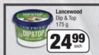 Spar Lancewood dip & top offer