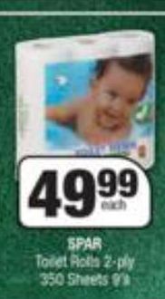 Spar Spar toilet rolls offer