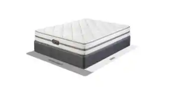 Simmons aurelia 152cm (queen) medium bed set